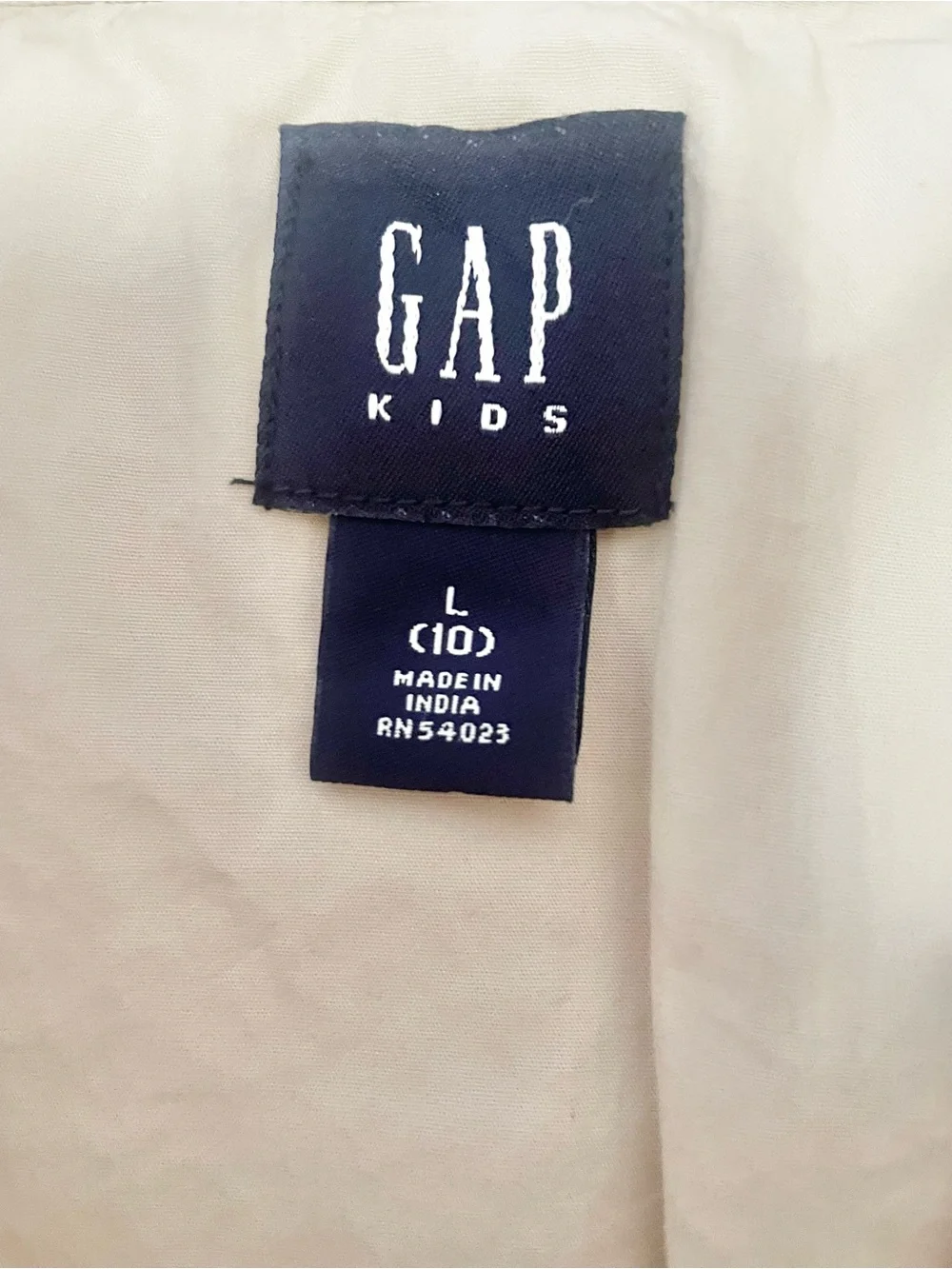 GAP Kids Cotton Blend Khaki Jacket, Girls Size 10/Large